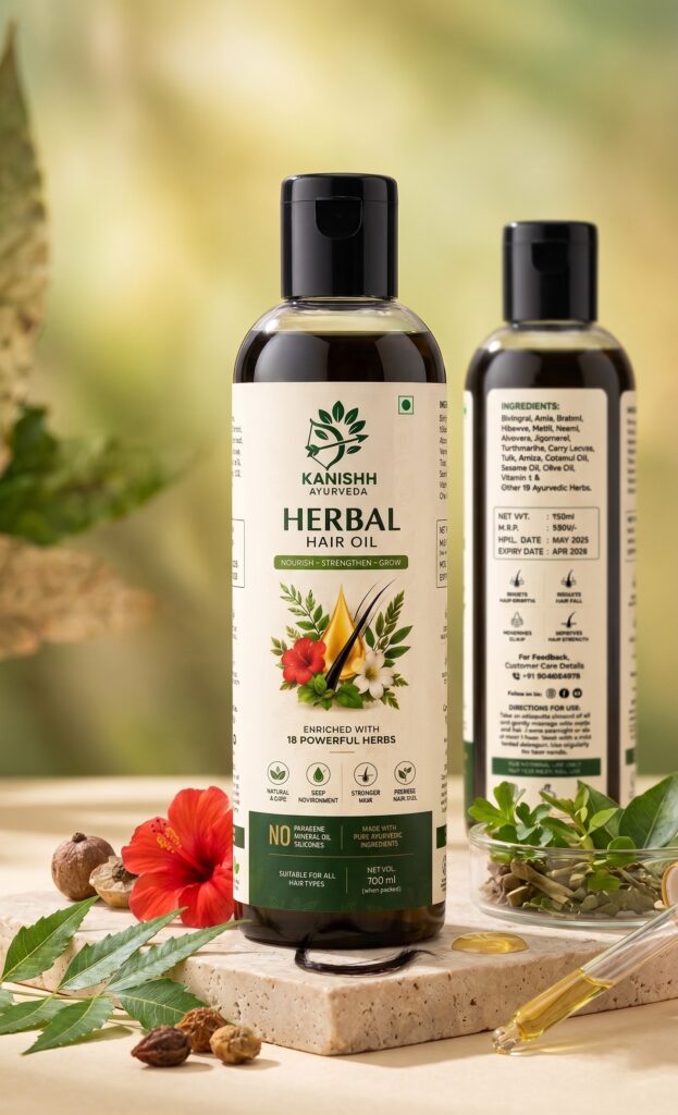 Kanishh Ayurveda Herbal Hair Oil 